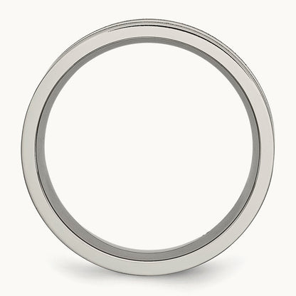 Brushed and Polished Grooved Band — photo set