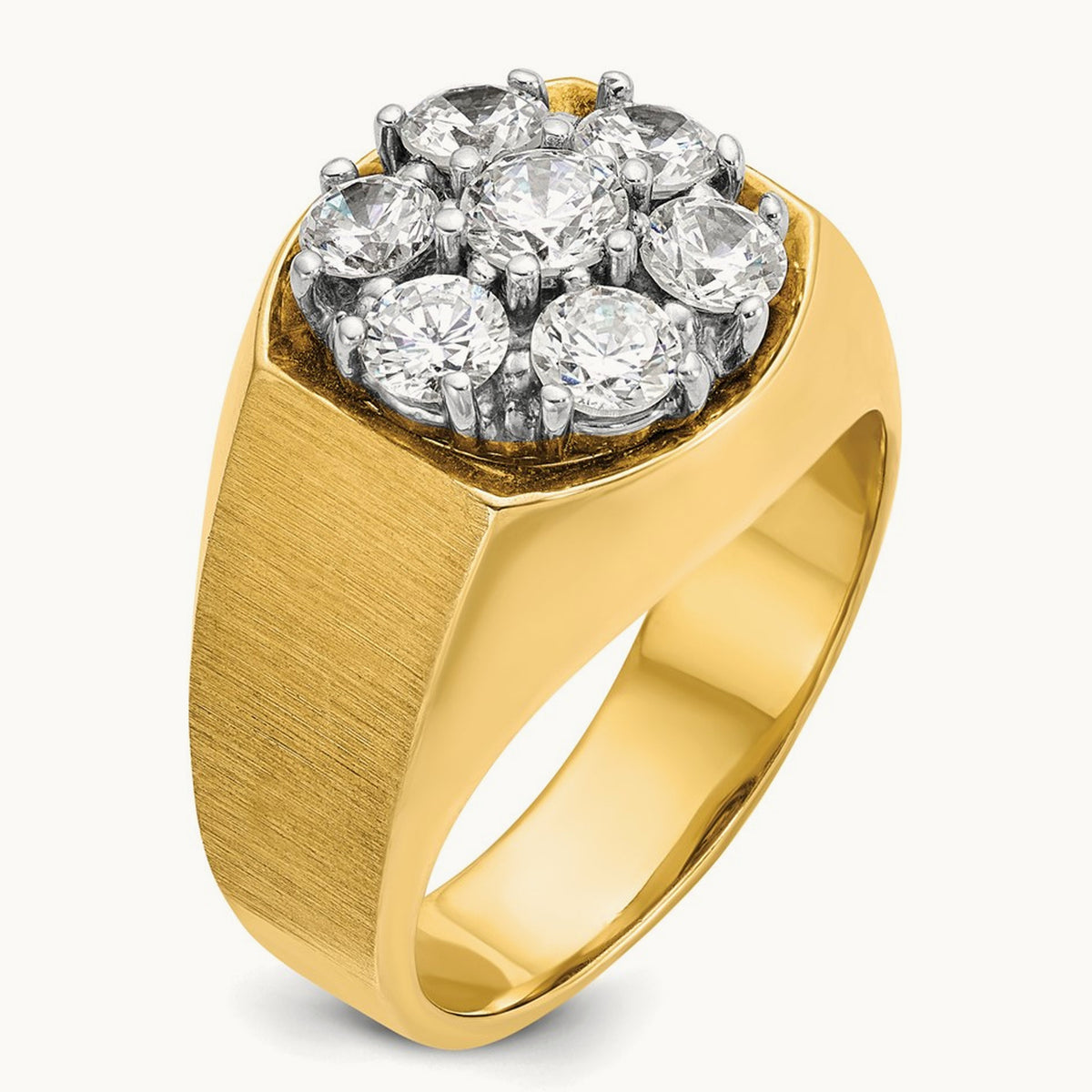 Men's Cluster Ring, 1.50 ct tw Lab-Grown Diamond
