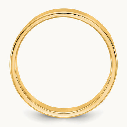 Lightweight Flat Band, 5.5mm, 10K Yellow Gold