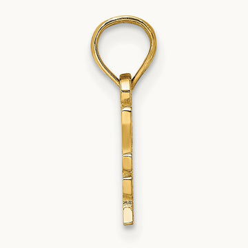 I HEART MY DETECTIVE Charm, 14K