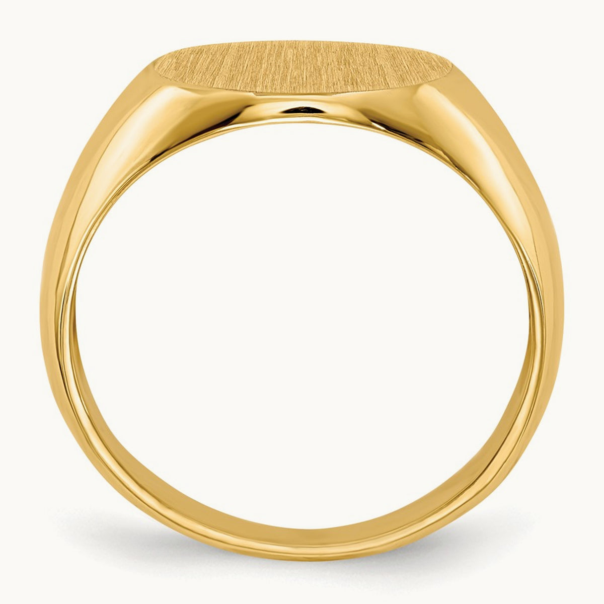 Open Back Mens Signet Ring — photo set