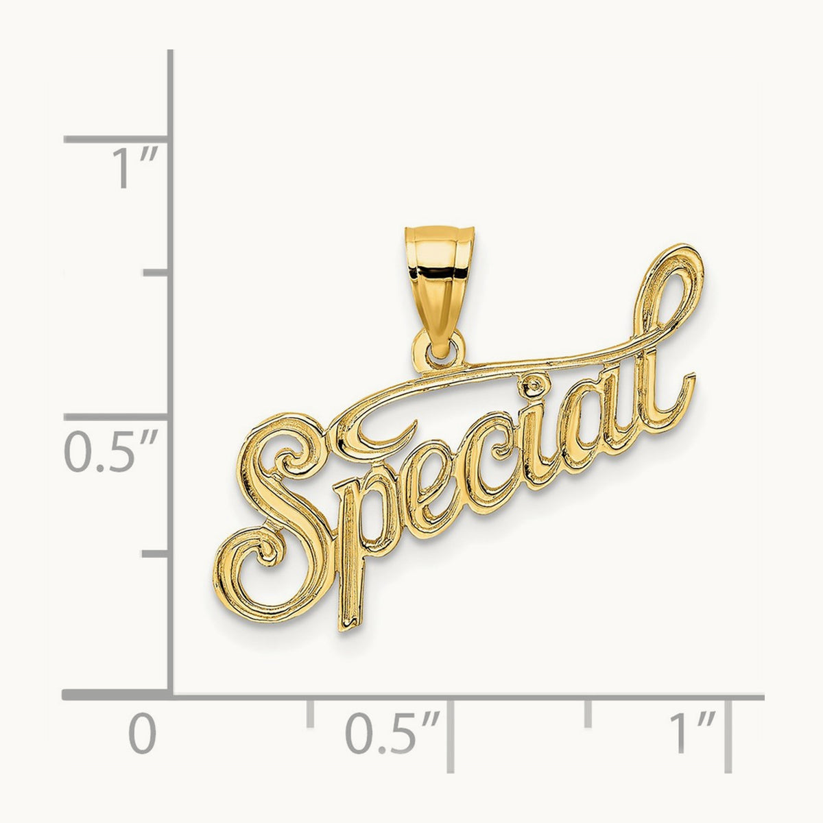 Polished and Textured SPECIAL Charm — 19.5mm