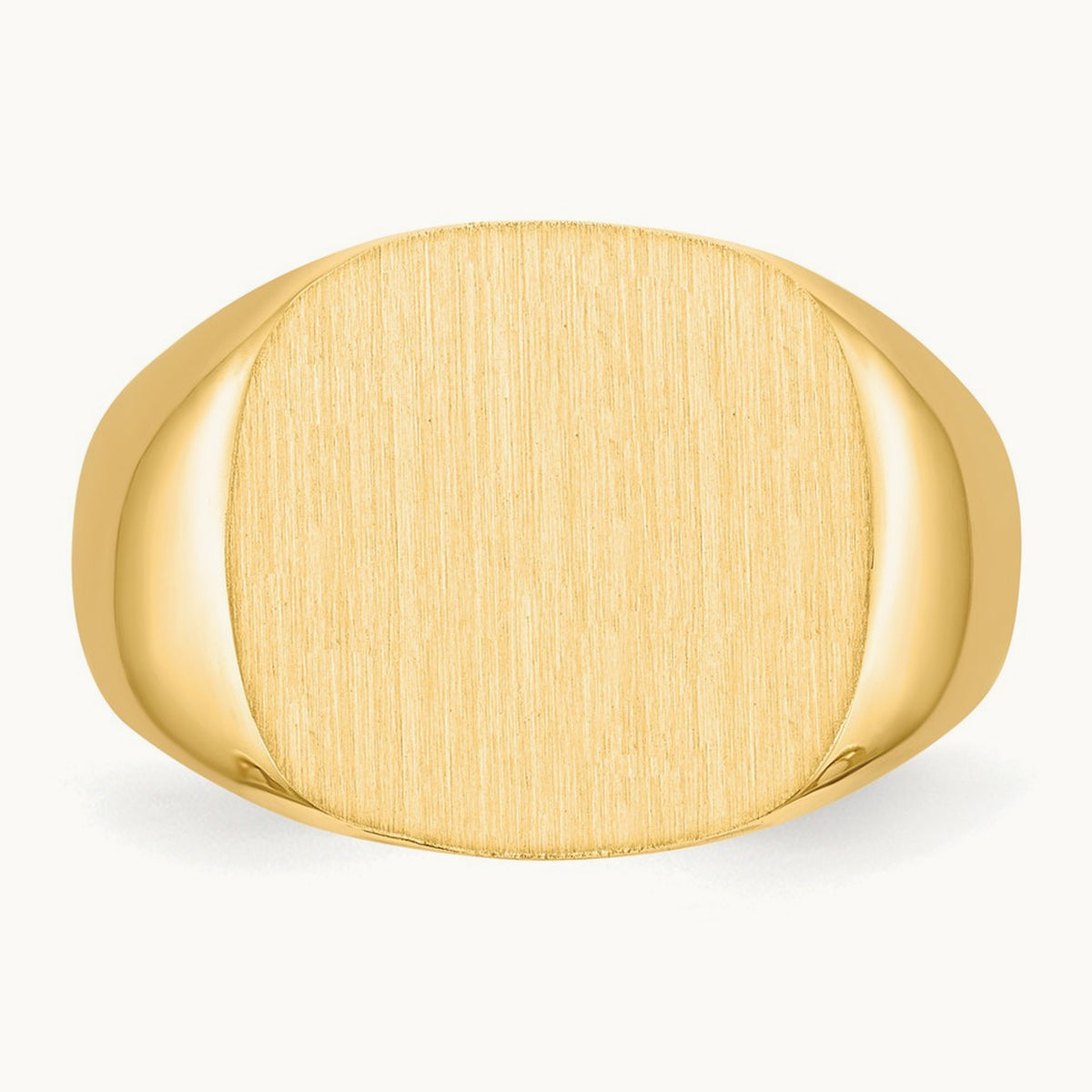 Open Back Mens Signet Ring — photo set