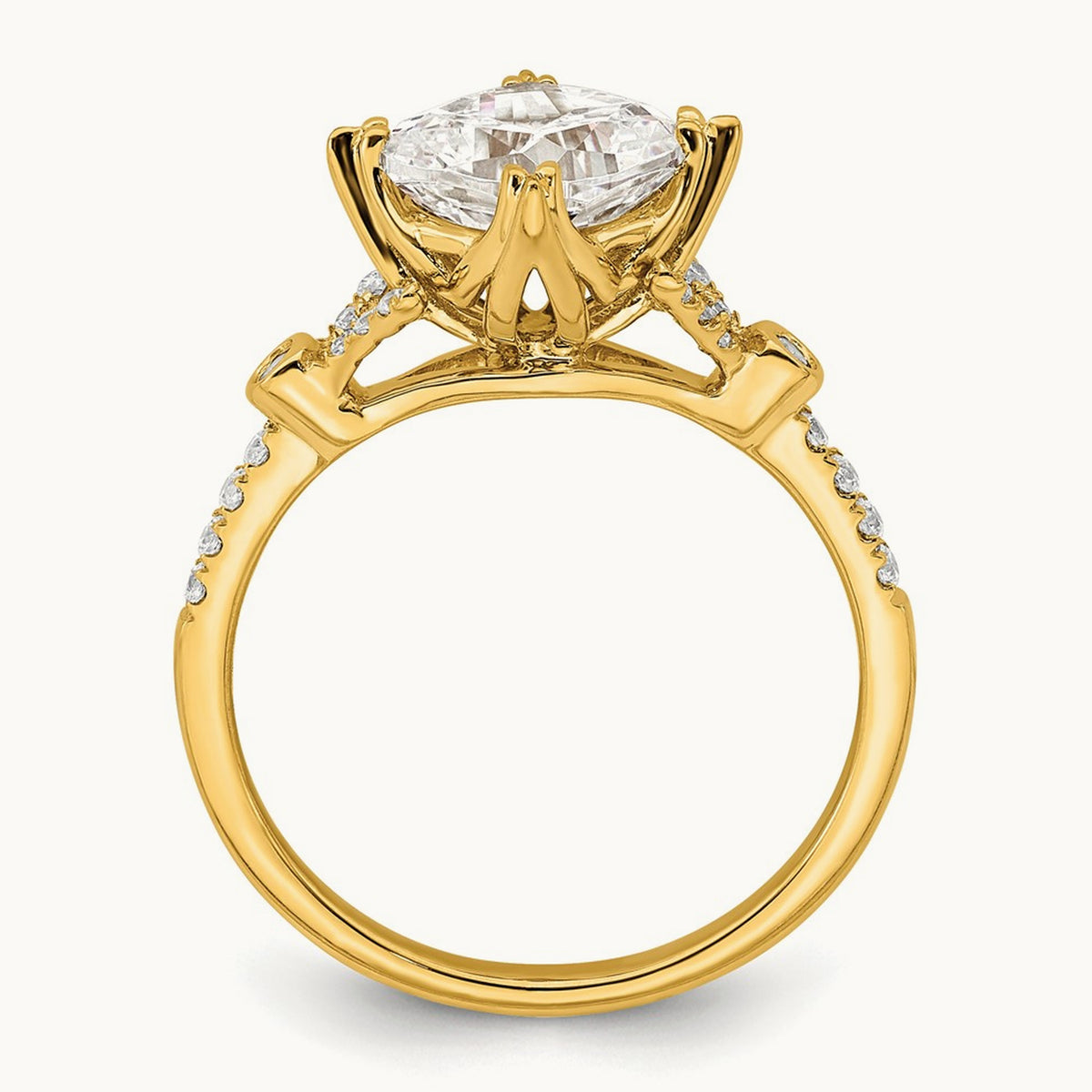 Cushion Semi-Mount Engagement Ring — 2 ct, 7