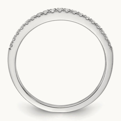 Diamond Wedding Band, 14K White Gold