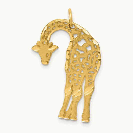 Giraffe Charm, 14K