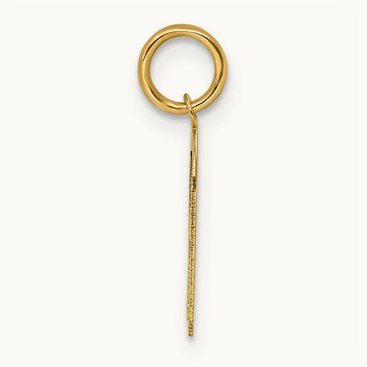 Initial Pendant, 14K Yellow Gold