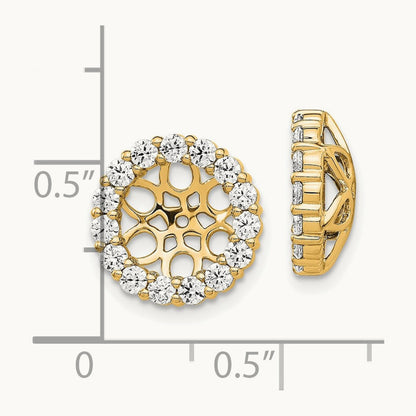 Diamond Earring Jackets, 14K