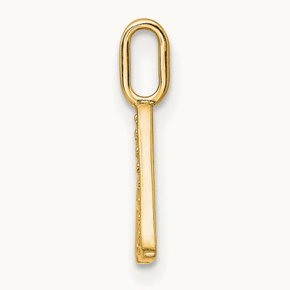 Diamond Letter A Initial Pendant, 14K