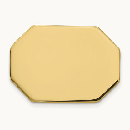 Men's Rectangular Octagon Tie Tac — 14K Yellow Gold