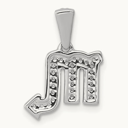 Diamond Scorpio Zodiac Pendant, 14K White Gold