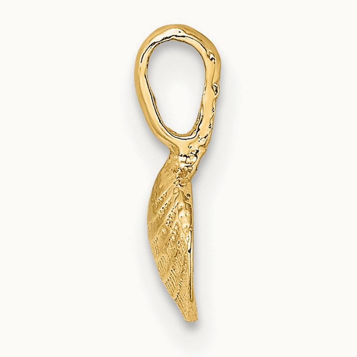 Mini Clam Shell Charm — 14K Yellow Gold