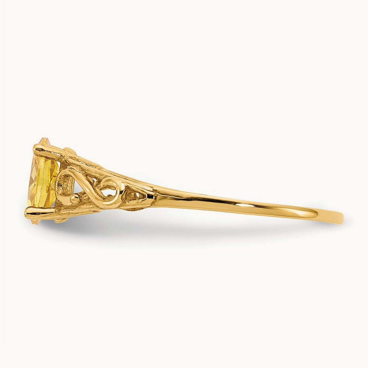 Madi K Synthetic Citrine Ring, 14K