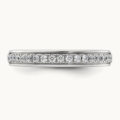 Diamond Wedding Band, 14K Two-tone