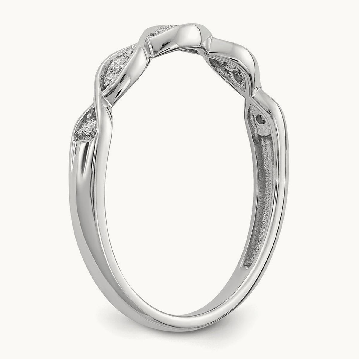 Diamond Wedding Band, 14K White Gold