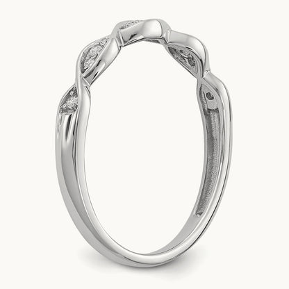Diamond Wedding Band, 14K White Gold