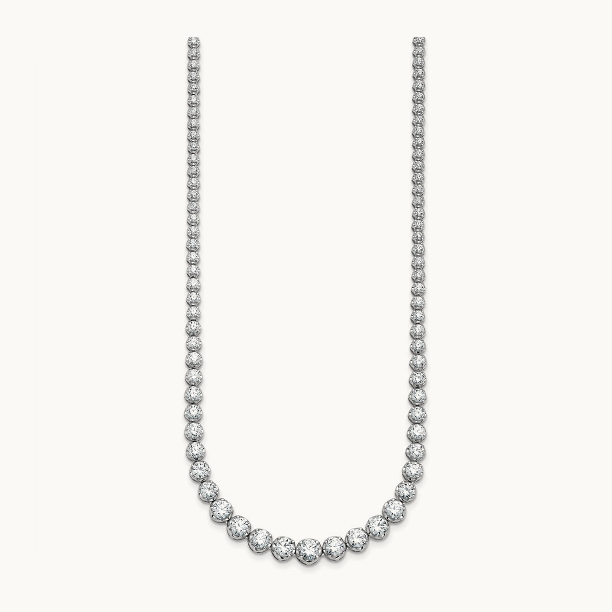 Graduated Tennis Necklace, 11.00 ct tw Lab-Grown Diamond