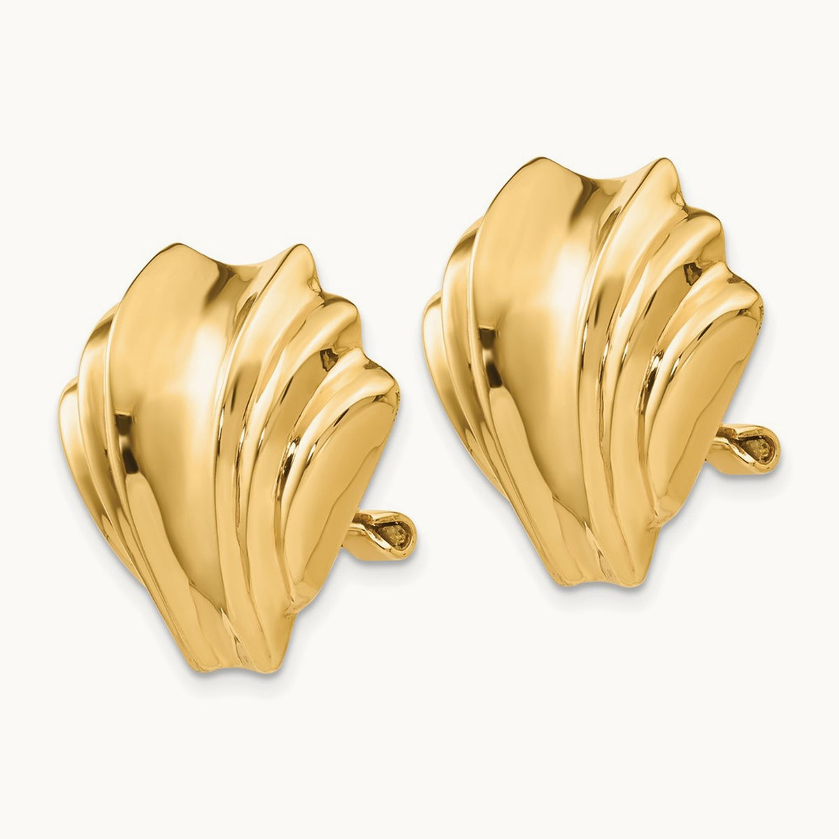 Omega Clip Polished Non-pierced Earrings — photo set