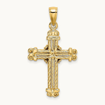 Polished / Textured Cross Pendant — photo set