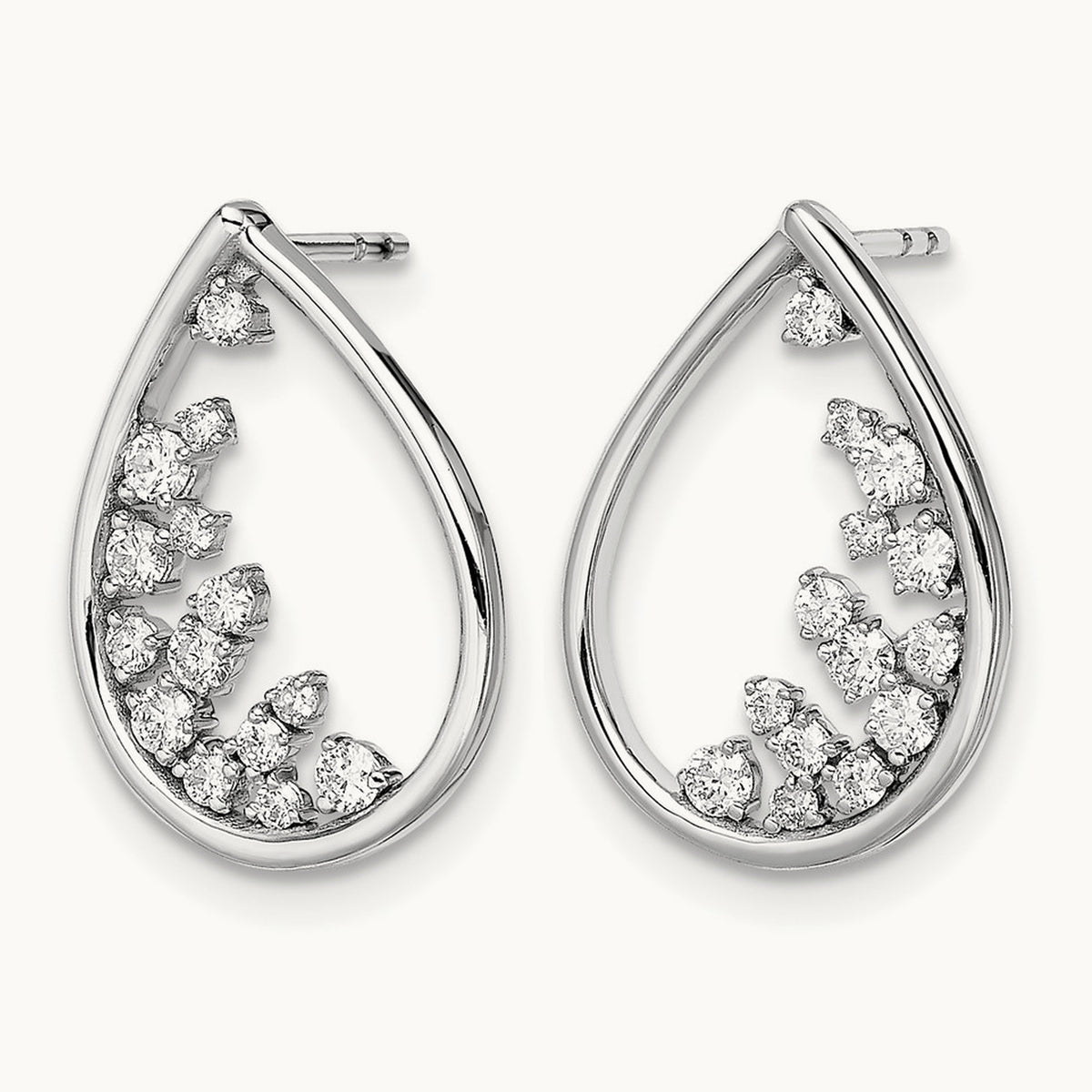 Polished Teardrop Post Earrings — photo set