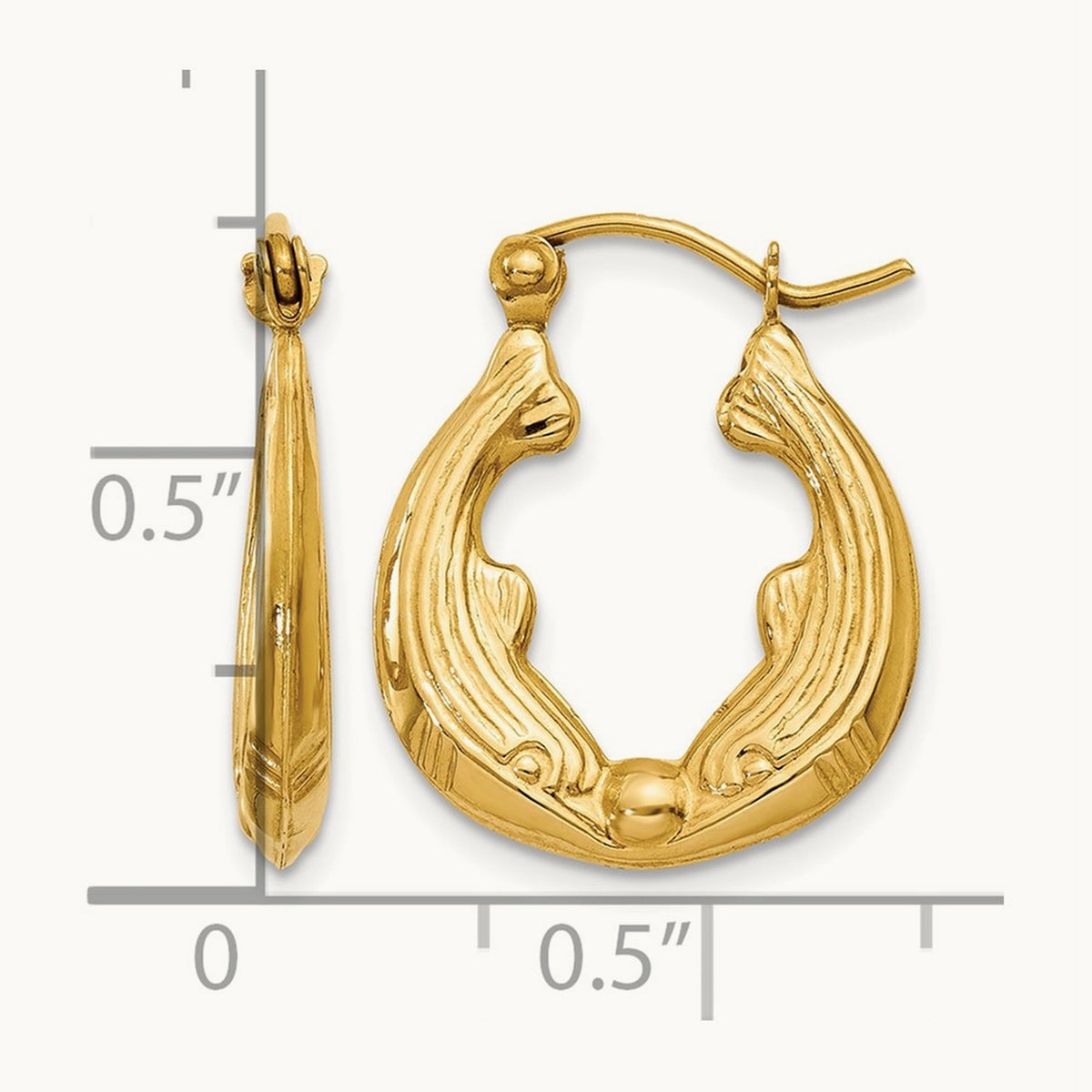 Dolphin Hoop Earrings — photo set
