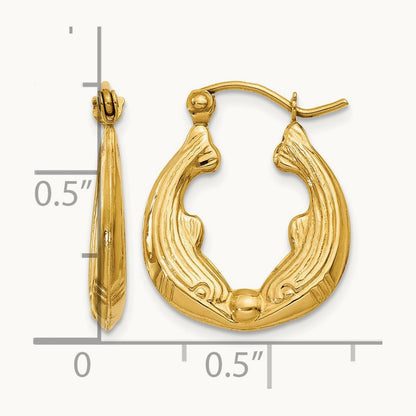 Dolphin Hoop Earrings — photo set