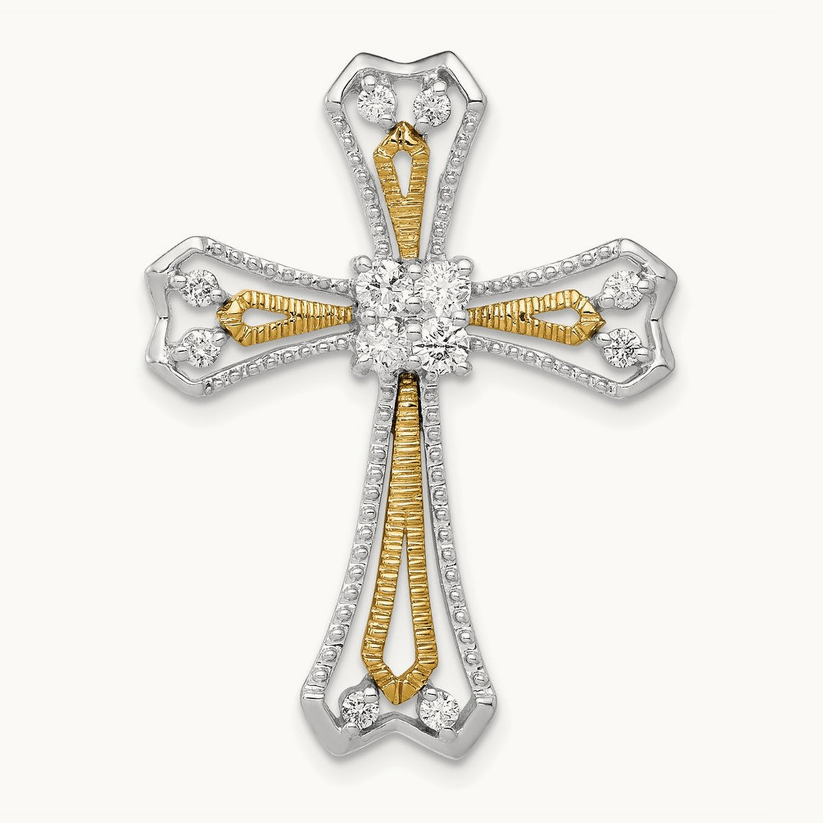1/3ct. Diamond Cross Chain Slide — photo set