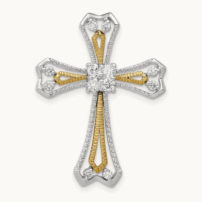 1/3ct. Diamond Cross Chain Slide — photo set
