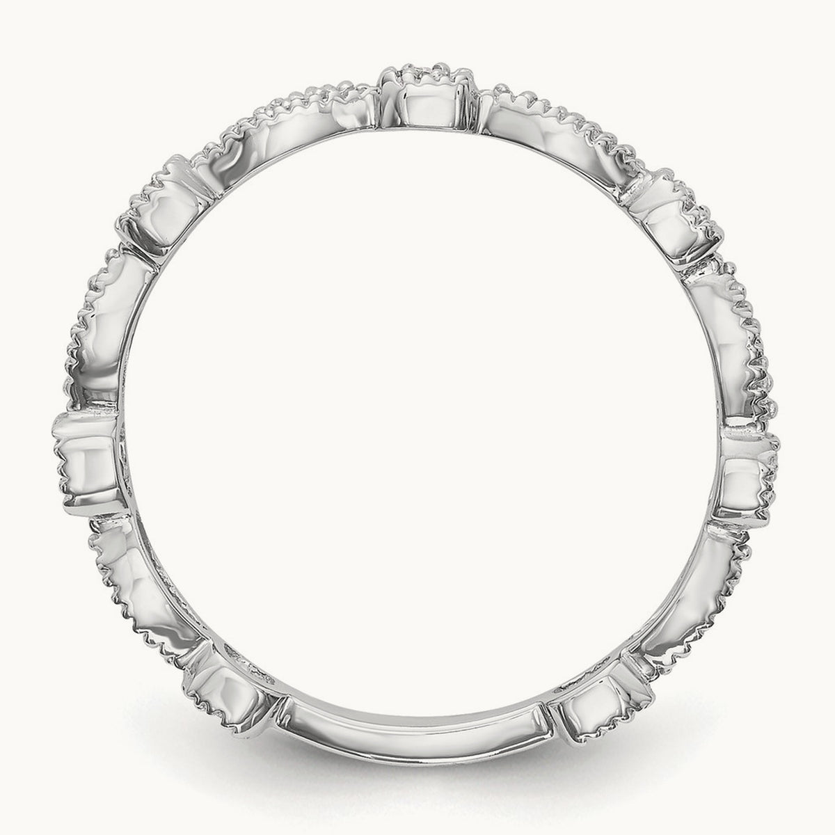 Diamond Band, 14K White Gold