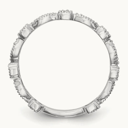 Diamond Band, 14K White Gold