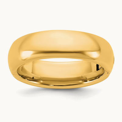 CLIQ Hinged Comfort Fit Wedding Band, 6mm, 14K Yellow Gold