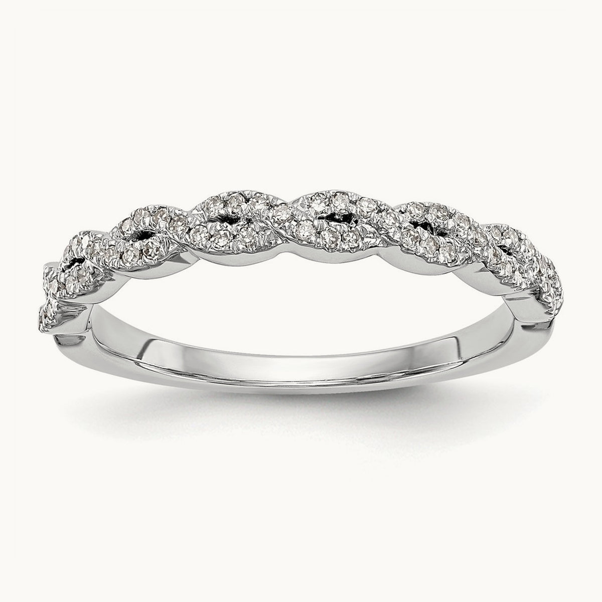 Diamond Band, 14K White Gold