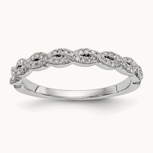 Diamond Band, 14K White Gold