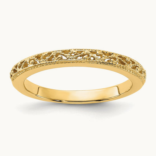 Filigree Band, 14K