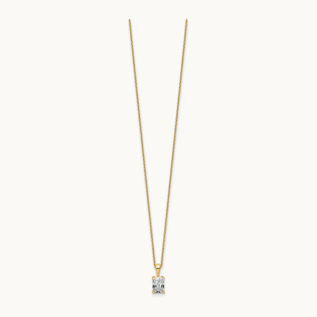 Radiant Pendant Necklace, 0.50-2.00 ct tw Lab-Grown Diamond — 3/4 ct, 14K Yellow Gold
