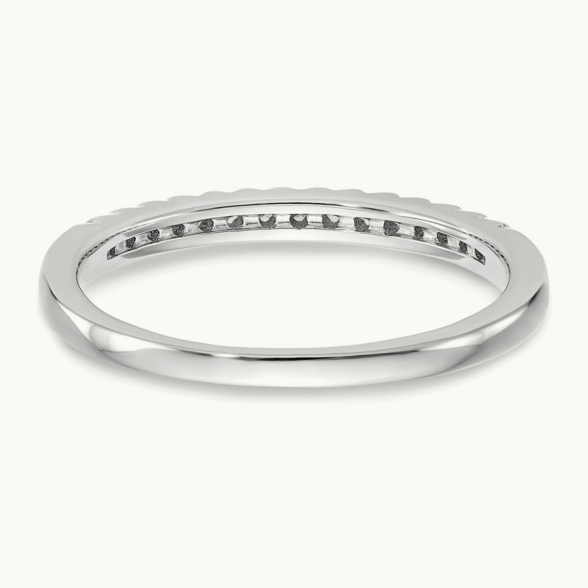 Diamond Wedding Band, 14K White Gold