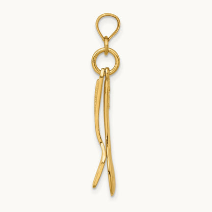 3-D Moveable Spoon and Spatula Charm, 14K