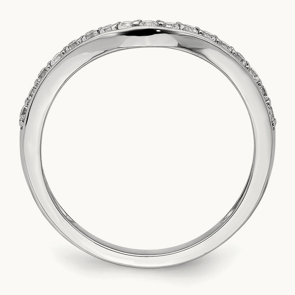 Diamond Ring Guard, 14K White Gold