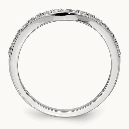 Diamond Ring Guard, 14K White Gold