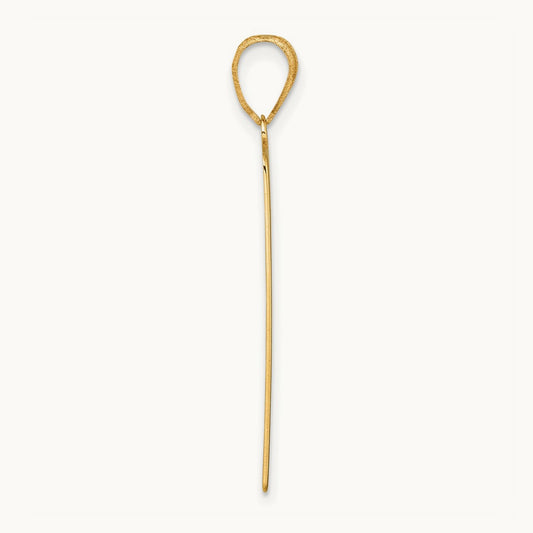 The Lovers Tarot Card Pendant, 14K Yellow Gold