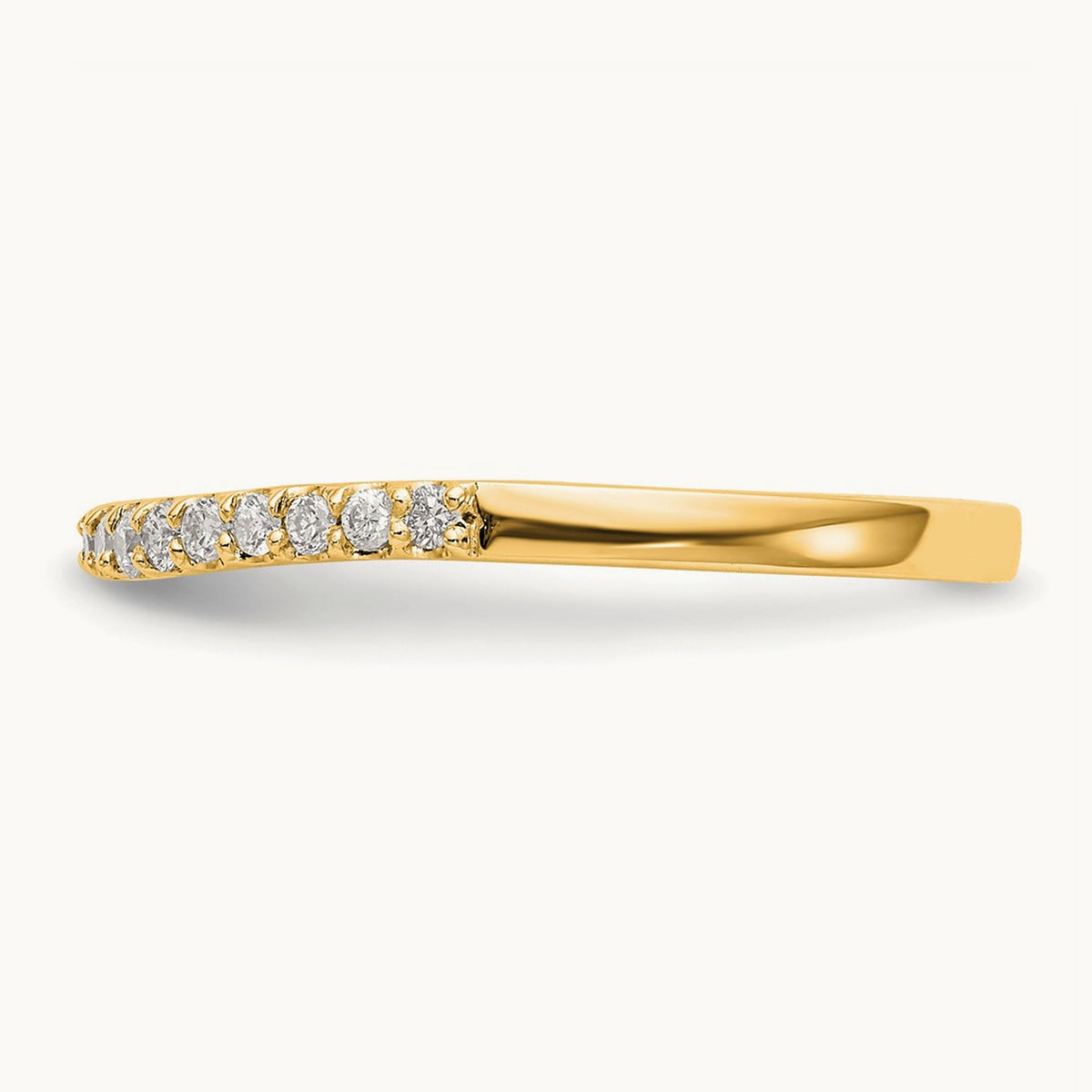 Diamond Band — 14K Yellow Gold, 7