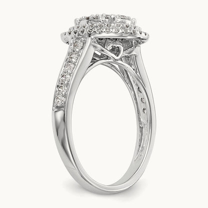 Cluster Engagement Ring, 1.00 ct tw