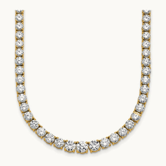 Graduated Tennis Necklace, 19.00 ct tw Lab-Grown Diamond