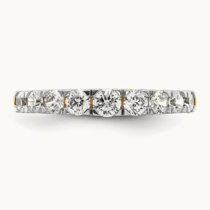 9 Stone Band, 1.00 ct tw Lab-Grown Diamond