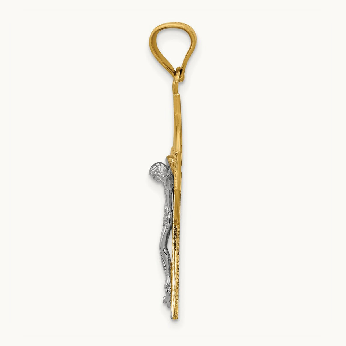 Iona Crucifix Pendant, 14K Two-tone