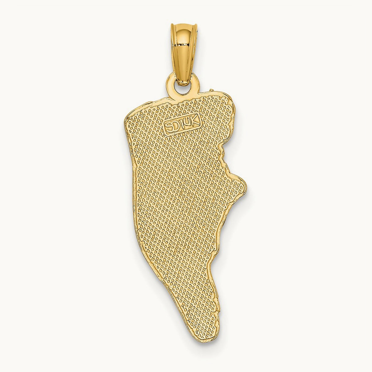 HILTON HEAD Map Charm, 14K