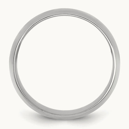 Lightweight Comfort Fit Band, 10mm, 10K White Gold