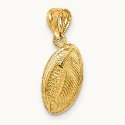Football Pendant, 14K
