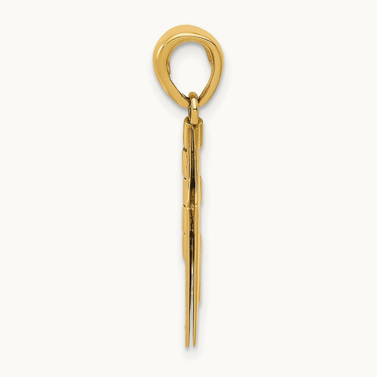 3D Enameled Moveable SWEETHEART Book Charm, 14K Two-tone