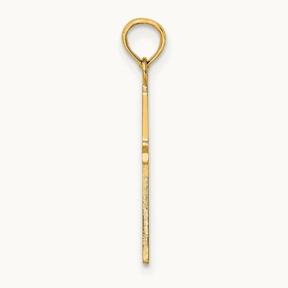 Polished Cross Charm, 14K